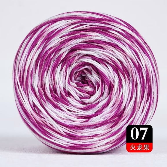 Nvzi Knitted Gradient Wool Yarn -3 rolls, 50g dyed wool yarn per roll, soft to the touch, bright saturation, suitable for gradient scarves and knitting projects. Style 07