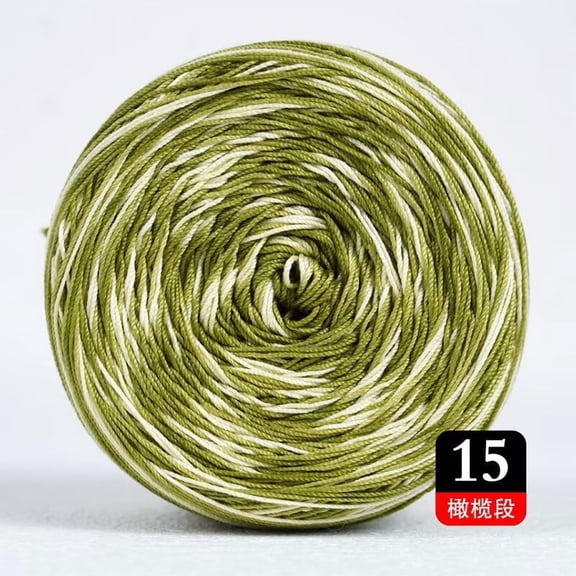 Nvzi Knitted Gradient Wool Yarn -3 rolls, 50g dyed wool yarn per roll, soft to the touch, bright saturation, suitable for gradient scarves and knitting projects. Style 15