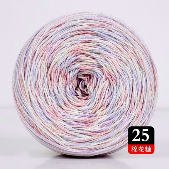 Nvzi Knitted Gradient Wool Yarn -3 rolls, 50g dyed wool yarn per roll, soft to the touch, bright saturation, suitable for gradient scarves and knitting projects. Style 25