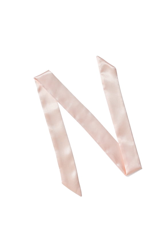 Light Pink Satin Scarf -5 pieces, 39 1.5 inch silky slim fit long scarf, multifunctional satin scarf, bag belt hair accessories and other daily clothing matching