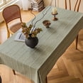 thumbnail image 1 of Xiao Hua Linen Tablecloth Sage Green Cotton Table Clothes for Rectangle Tables, Heavy Weight Washable Farmhouse Soft Boho Tablecloth for Kitchen Dinning Party (Sage Green, 53 x 86 Inch), 1 of 4