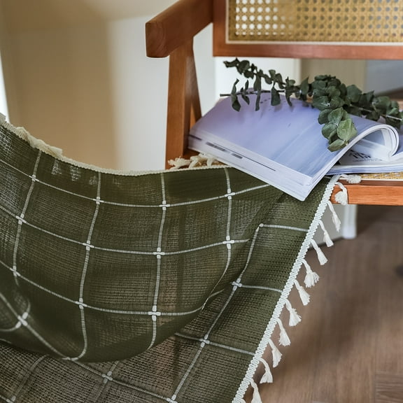 Nvzi Long Blackout Curtains for Windows - Dark green, 2 slice 160x132cm Thermal Insulated Rod Pocket Curtains for Bedroom Living Room, Light Blocking Drapes from