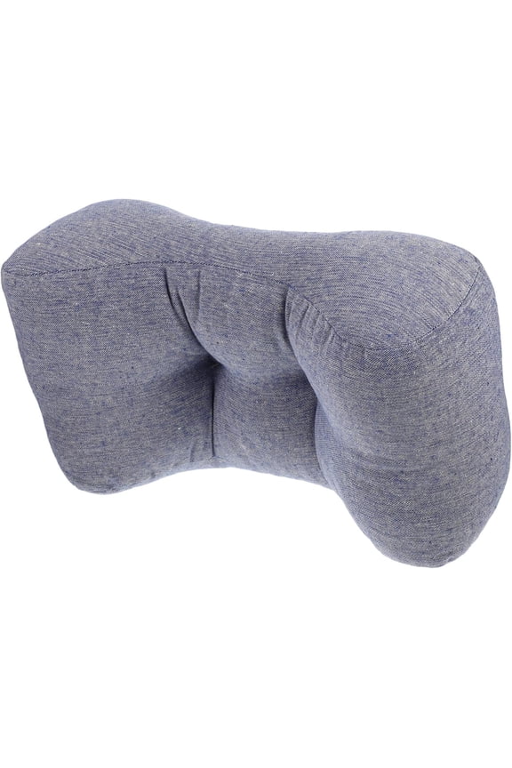 Lumbar Pillow Bolsters Pillows Camping Backpack Beach Pillow Memory Waist Support Pillow Lower Back Pillow Sleep Supply Lumbar Protective Pillow Multi-Function Pillow Support Car(Blue)