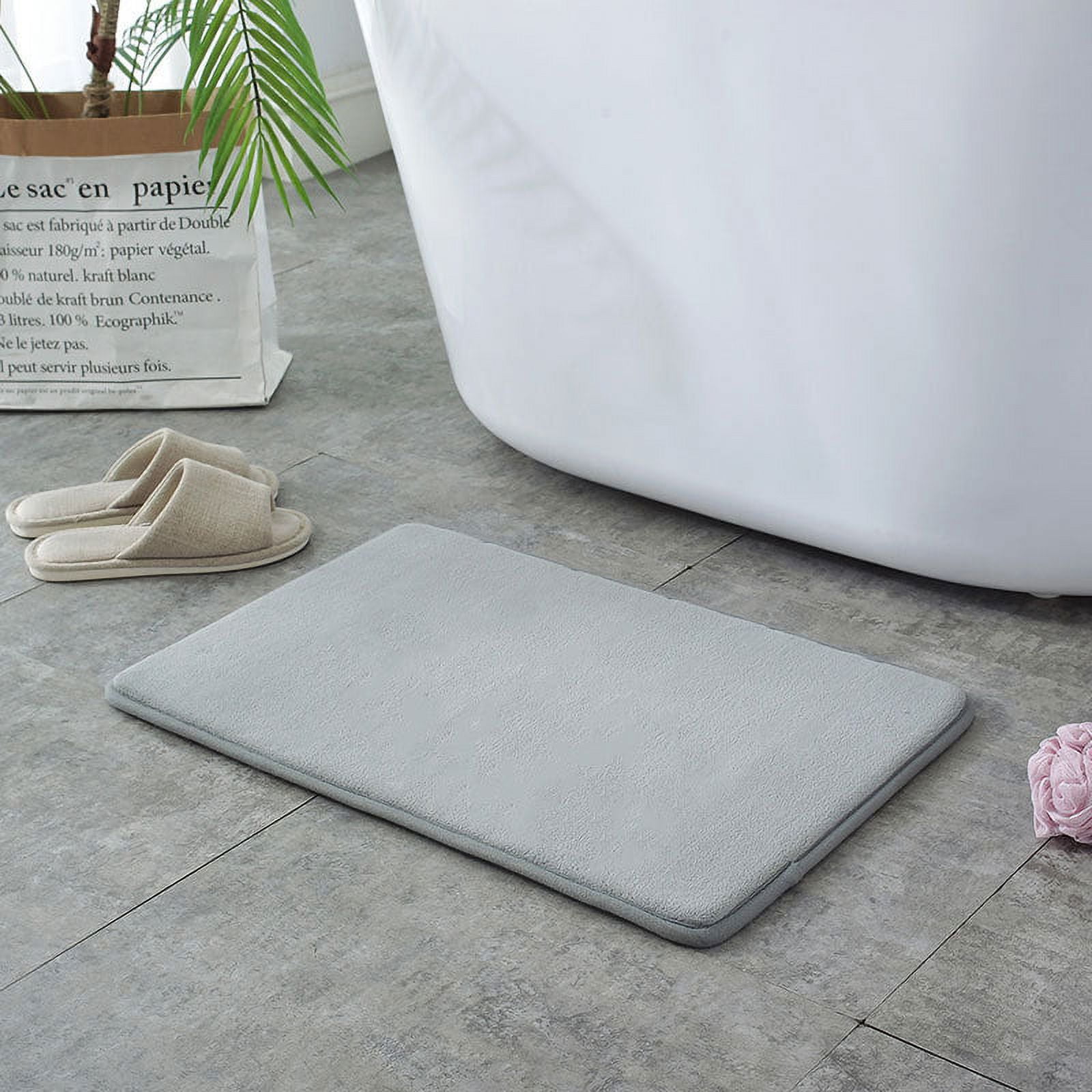 Nvzi Luxury Bathroom Rug Mat, Extra Soft and Absorbent Microfiber Bath ...