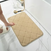 Nvzi Luxury Bathroom Rug Mat, Extra Soft and Absorbent Microfiber Bath Rugs, Non-Slip Plush Shaggy Bath Carpet, Machine Wash Dry, Bath Mats for Bathroom Floor,Memory sponge