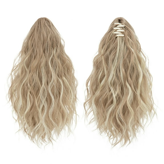 Nvzi Messy Bun Hair Piece Wig Ponytail - 33cm/12.99in Dirty Blonde, 1 Pcs High-Temperature Fiber, Hair Pieces for Women Ponytail, Ideal for Quick Hairstyle Enhancements