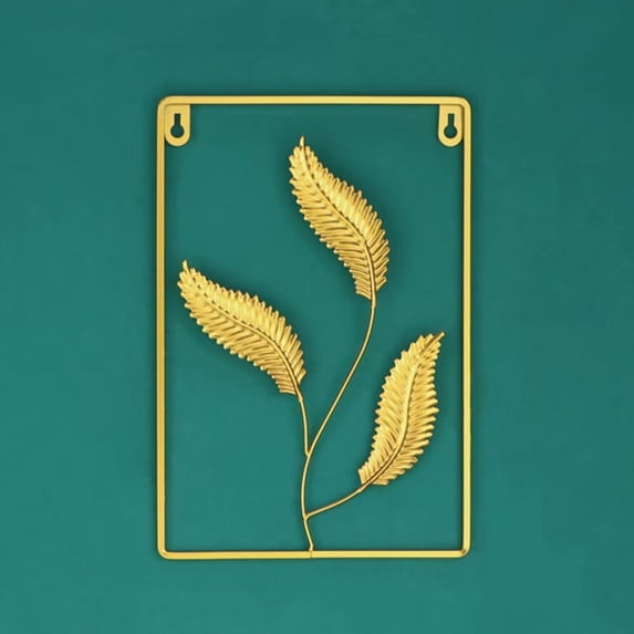 Nvzi Metal Wall Art Decor for Living Room, Home Decor Living Room Wall Decor, Silhouette Wall Art(Golden)