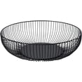 thumbnail image 1 of Nvzi Metal Wire Countertop Fruit Bowl Basket Holder for Kitchen | Black Modern Home Storage Decor Stand - 11 Inch (Round B), 1 of 5