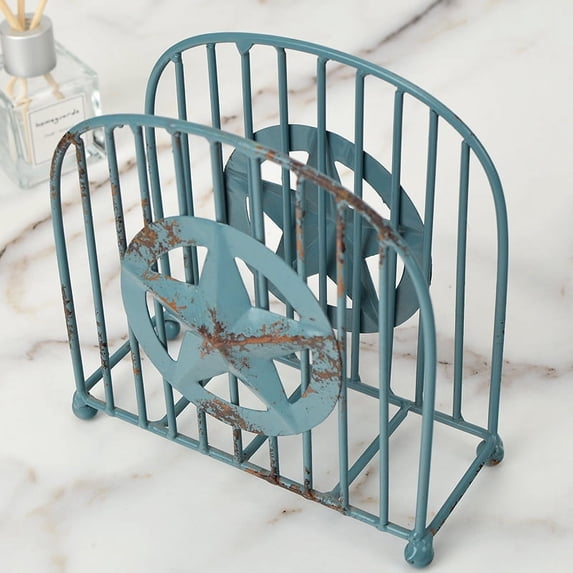 Nvzi Napkin Holders,Tabletop Upright Napkin Holder,Creative Table Napkin Holder Tissue Holder Napkin Rack Stand for Napkins Metal Art Craft Home Decoration Hotel Desktop Ornament (J)