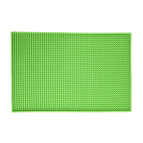 Nvzi Non-Slip Rubber Bar Mat Bar Runner Glass Drip Tray Beer Drink Rail Bars Service Mat (Green,30*45cm/11.8*17.7inch)