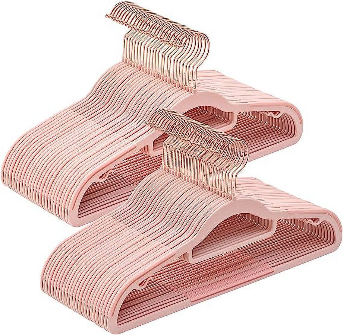 Nvzi Pack of 10 Coat Hangers, HeavyDuty Plastic Hangers with NonSlip