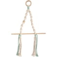 thumbnail image 1 of Nvzi Paper Towel Holder Simple Elegant Boho Paper Towel Hanger Easy Installation Cotton Rope Macrame Toilet Paper Holder Towel Rack for Bathroom Kitchen Office(Green), 1 of 5