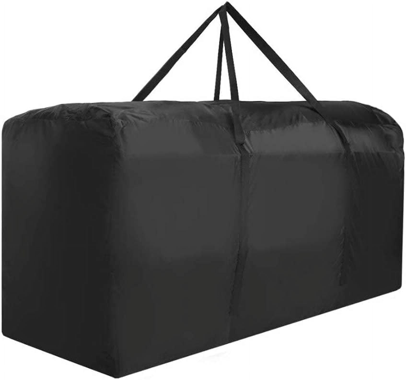 Nvzi Patio Cushion Storage Bag Waterproof Extra Large Protective Zippered Outdoor Cushion Storage Bags Furniture Storage Bag with Handles, 68" L x 30" W x 20" H (1 Pack)