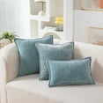 thumbnail image 1 of Nvzi Pillow Covers, 2 Pcs Blue Couch Pillow Covers - 45*45cm Pillow Protectors with Zipper Standard Size, Polyester Pillow Protector for Home Decor​, 1 of 3