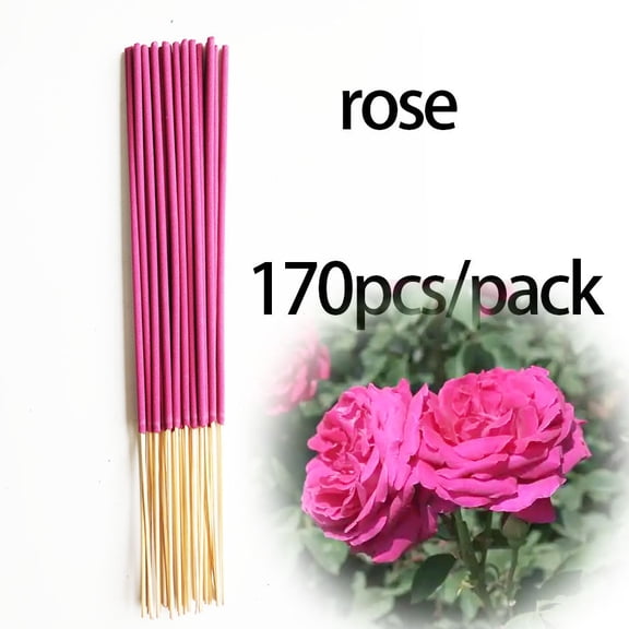 Nvzi Pink Bamboo Core Aromatherapy Stick -170 pieces set, 8.66 inches long, used for DIY aromatherapy projects, yoga, meditation. Rose Aromatherapy