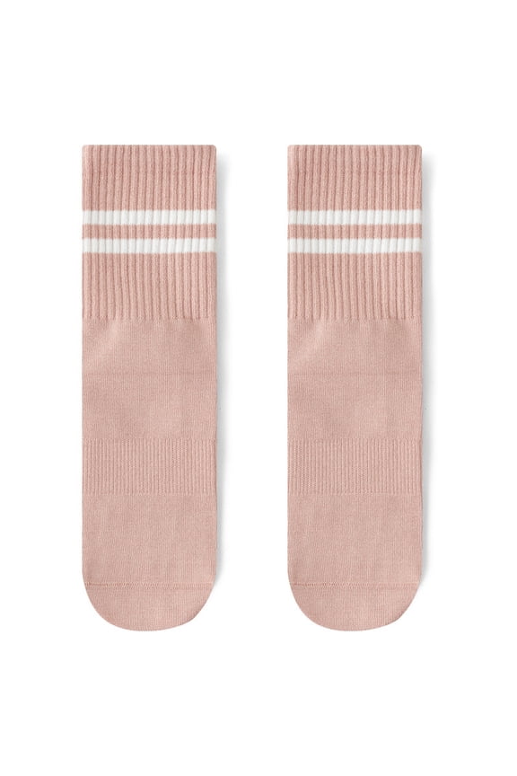 Pink anti slip socks -3 pairs, one size fits all, suitable for all people, dance fitness grip socks, suitable for dancing, exercise and safety indoor sports anti slip socks