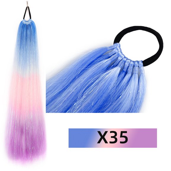 Nvzi Pony Tail Hair Pieces for, 60.96CM/24in Length, 1 Pcs Heat-Resistant High-Temperature Silk, Natural-Looking Ponytail Extension Long for Hairstyling & Special Occasions.Style AD
