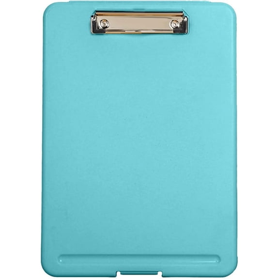Nvzi Portable File Case with Clipboard Waterproof File Folder Dust-Proof Document Storage Box for Hospital Doctor Nurse Waterproof File Folder Clipboards(Blue)