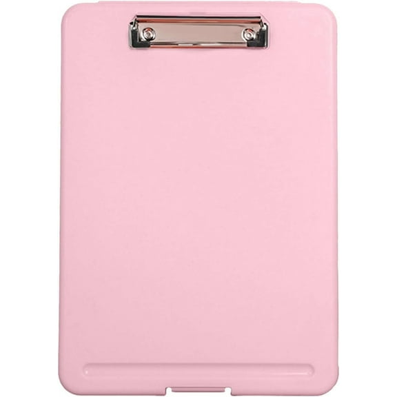 Nvzi Portable File Case with Clipboard Waterproof File Folder Dust-Proof Document Storage Box for Hospital Doctor Nurse Waterproof File Folder Clipboards（Pink）