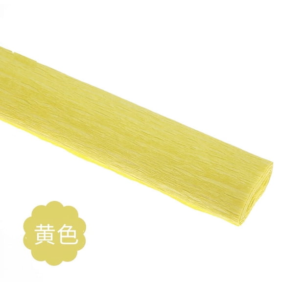 Nvzi Premium Italian Crepe Paper Roll Heavy-Weight 180 Gram,Yellow