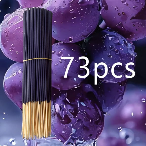 Nvzi Purple Bamboo Core Aromatherapy Stick -73 pieces set, 8.66 inches long, used for DIY aromatherapy projects, yoga, meditation, grape aromatherapy