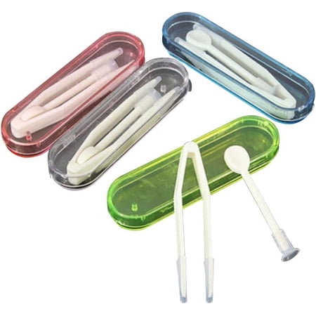 Nvzi Random Color Portable Contact Lens Inserter Remover Soft Tip Plastic Tweezer Holder Stick Tool (2)