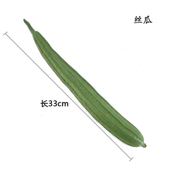 Nvzi Realistic Artificial Fake Vegetables Lifelike Decorative Foam Food Set Faux Veggies for Home, Kitchen, Decor Set Photo PropsLongluffa2pcs