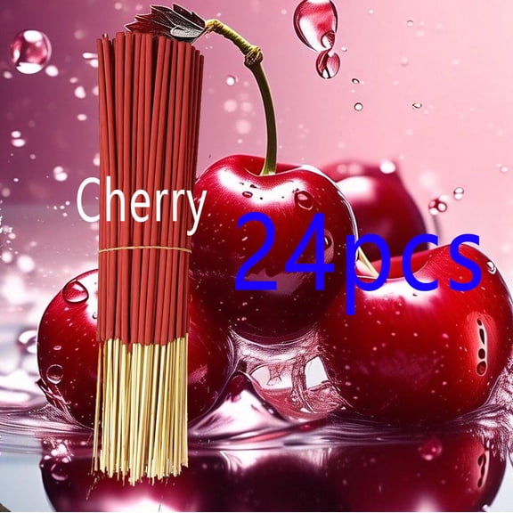 Nvzi Red Bamboo Core Aromatherapy Stick -24 pieces set, 8.66 inches long, used for DIY aromatherapy projects, yoga, meditation, cherry aromatherapy