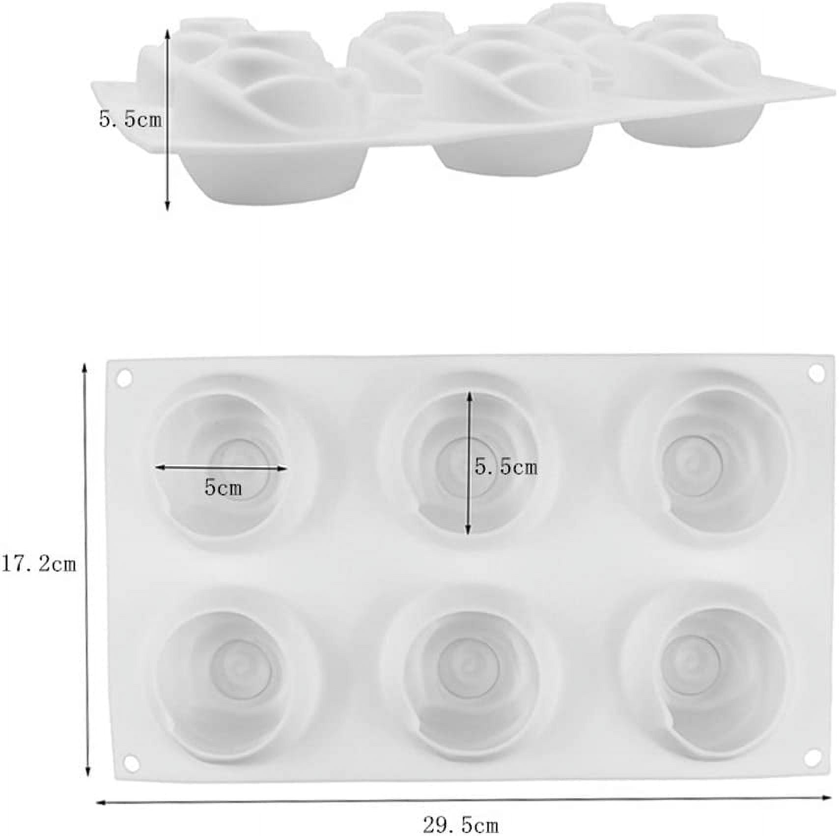 Nvzi Rose Shape Mold Mousse Cake Molds 3D Rose Silicone Mold for Cake