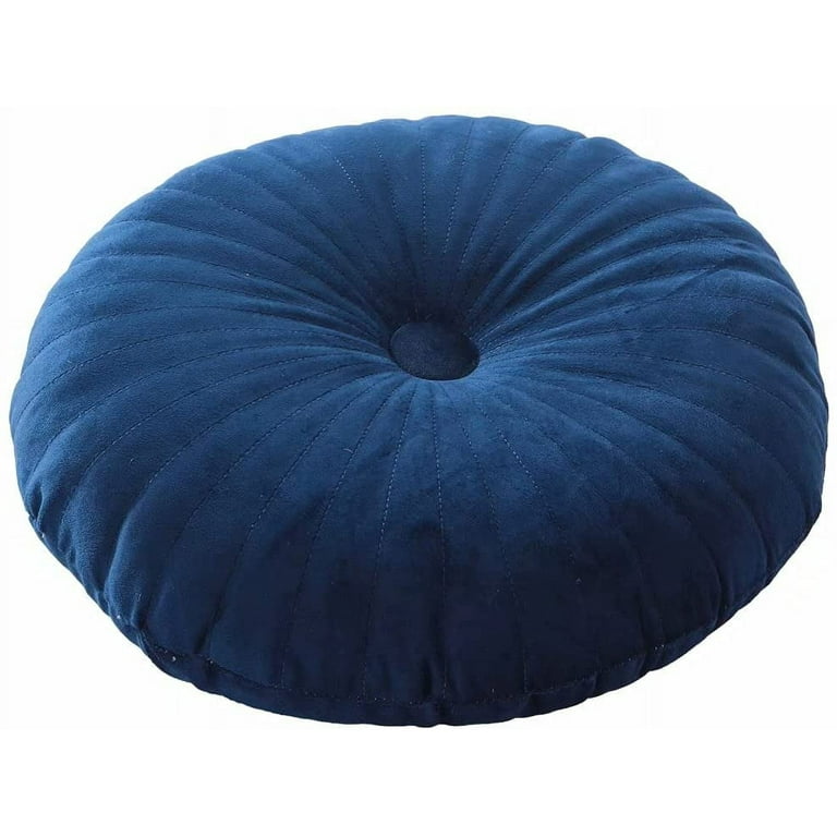 Round navy cushion online