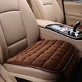 thumbnail image 1 of Nvzi Seating Cushions - Soft Crystal Velvet & Cotton Filled, Car Seat Cushion, Car Cushions for Driving, Seat Cushion for Car, Comes with Storage Bag, Coffee, 48×50cm , 1 Piece, 1 of 4