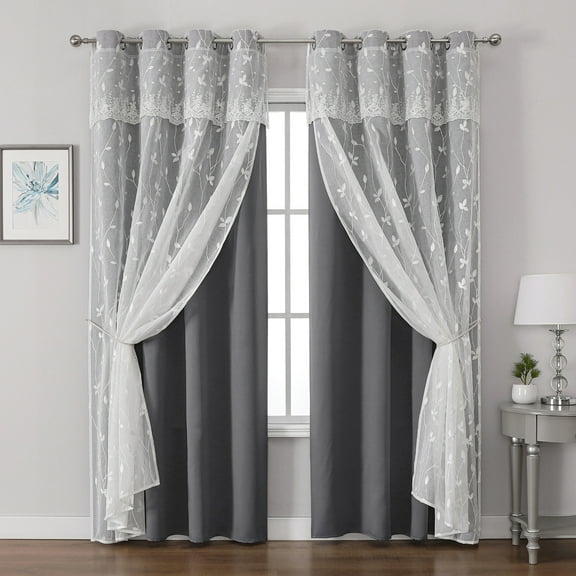 Nvzi Shades - curtains Grommet Top, Grey 89cm*160cm 1 slice , Light Filtering Sun Blocking Drapes for Living Room Bedroom, Premium Polyester Window Curtains