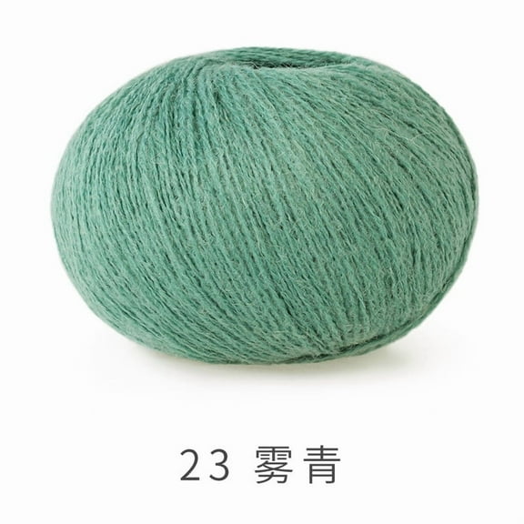 Nvzi Sheep Camel Wool Blend Yarn,Soft Yarn, Thin Yarn for Crochet &Knitting,Ultra-Soft Wool Blend for Doll Clothes,Scarves, Plush Toys,Suitable for numerous weaving activities,green