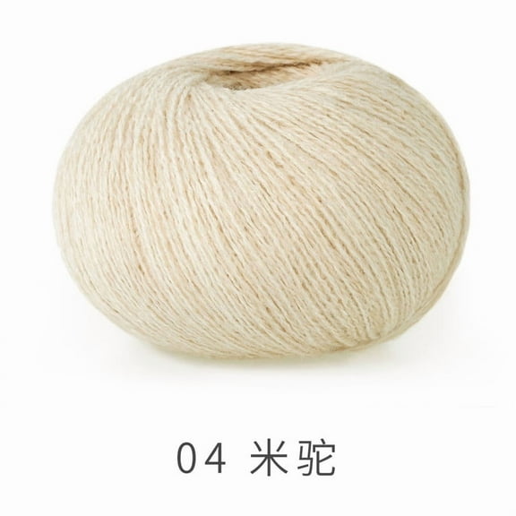 Nvzi Sheep Camel Wool Blend Yarn,Soft Yarn, Thin Yarn for Crochet &Knitting,Ultra-Soft Wool Blend for Doll Clothes,Scarves, Plush Toys,Suitable for numerous weaving activities,beige