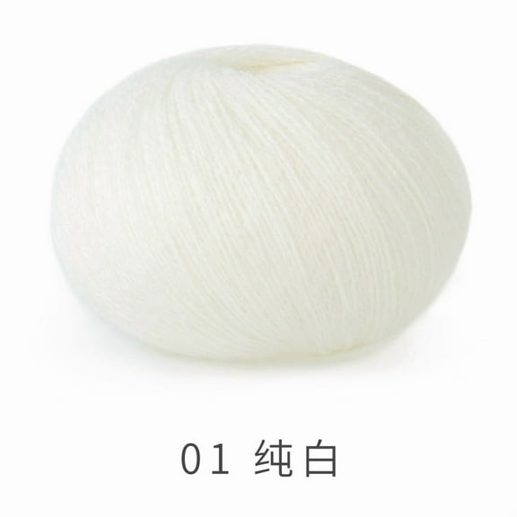 Nvzi Sheep Camel Wool Blend Yarn,Soft Yarn, Thin Yarn for Crochet &Knitting,Ultra-Soft Wool Blend for Doll Clothes,Scarves, Plush Toys,Suitable for numerous weaving activities,white