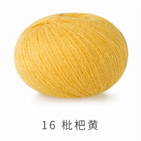 Nvzi Sheep Camel Wool Blend Yarn,Soft Yarn, Thin Yarn for Crochet &Knitting,Ultra-Soft Wool Blend for Doll Clothes,Scarves, Plush Toys,Suitable for numerous weaving activities,yellow