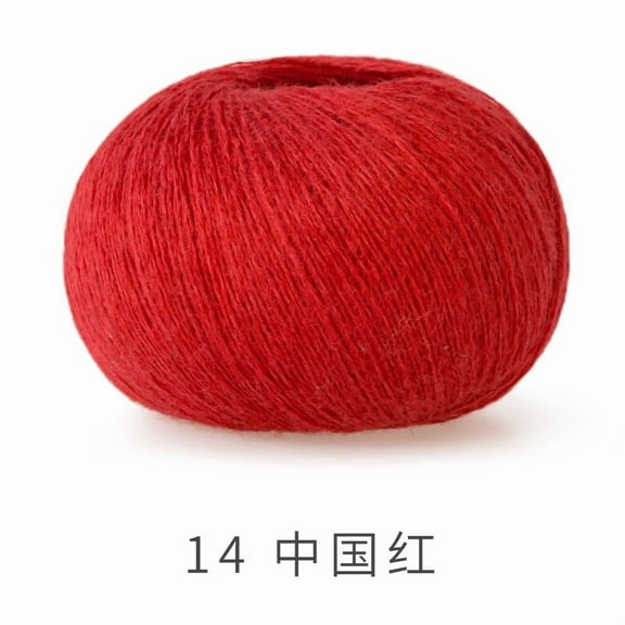 Nvzi Sheep Camel Wool Blend Yarn,Soft Yarn, Thin Yarn for Crochet &Knitting,Ultra-Soft Wool Blend for Doll Clothes,Scarves, Plush Toys,Suitable for numerous weaving activities,red