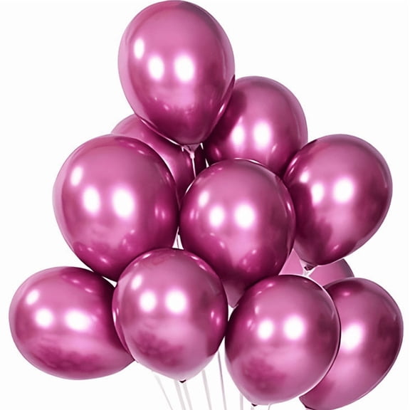 Nvzi Shiny Metal Color Party Balloon Set of 40, 10 inch Purple Latex Balloon, Wedding Arch Wreath, Birthday Party Supplies, and DIY Balloon Background