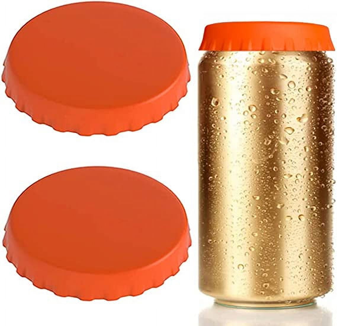 Nvzi Silicone Soda Can Lids, 2 Pack Soda/Beverage/Beer Can Lids, Can