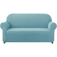 thumbnail image 1 of Nvzi Slipcovers, 1 Piece 2-Seater Stretch Couch Covers, Premium Stretch Sofa Cover Fit Most Standard 2-Seater Couches,Use for Living Room/Home,Couch Cover to Protect Furniture, Light Blue, 1 of 5