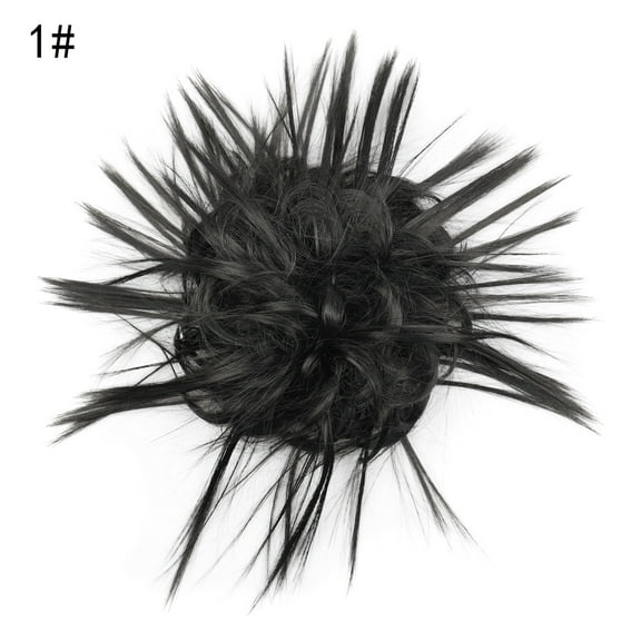 Nvzi Small Messy Bun Hair Piece for , Natural Black Curly Hair Pieces, 20CM Size, 1 Pcs, Suitable for Daily Use & Occasions