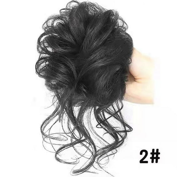 Nvzi Small Messy Bun Hair Piece in Category, 1 Pcs Black Hair Accessory, Size 22*15CM, Natural-Looking & Durable Hairpiece for Easy Hairstyling,