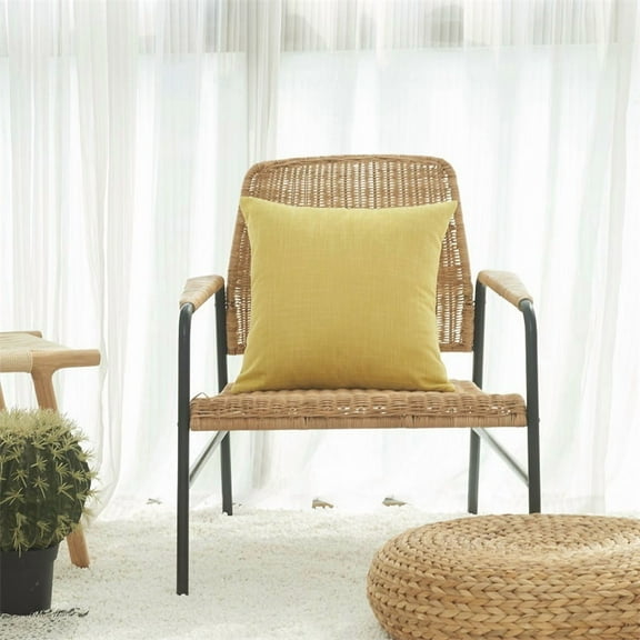 Nvzi Small Pillows Decorative 2 Pack, 30*50CM yellow- Decorative Pillows with Linen-Cotton Cover & Polyester Filling, Soft & Breathable for Home Decor.