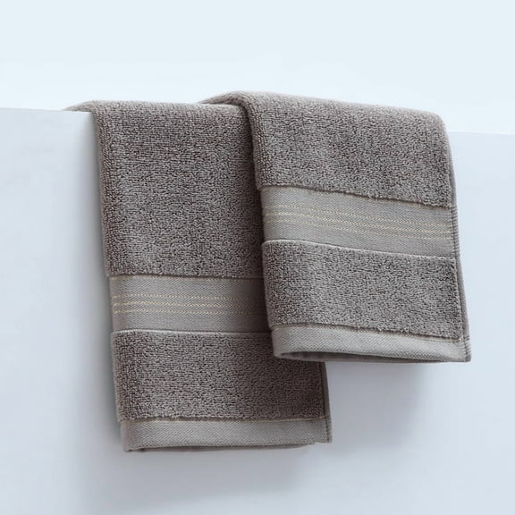 Nvzi Small Towels for Face, 3-Pcs grey Hand Towels Cotton, 35*35cm pure Cotton Face Washcloth, Soft & Absorbent, Ideal for Bathroom/Travel/Gym .Style A