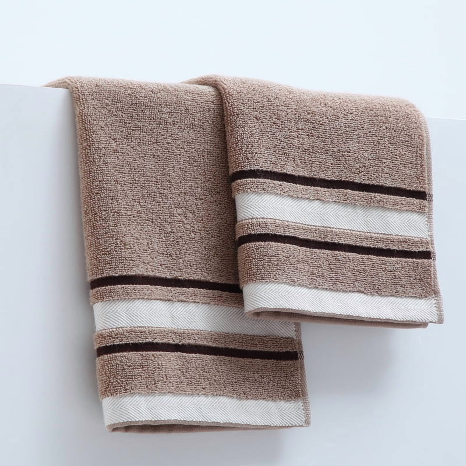 Nvzi Small Towels for Face, 6-Pcs light brown Hand Towels Cotton, 35*35cm pure Cotton Face Washcloth, Soft & Absorbent, Ideal for Bathroom/Travel/Gym .