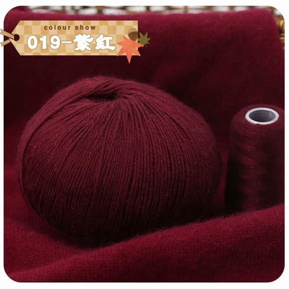 Nvzi Soft Yarn, 50g per Roll, 1 Roll, , Ideal for Knitting & Crocheting Scarves, Hats, Coats, Bags - Ultra-Soft Yarn for DIY Crafts with Luxurious Feel​,dark red