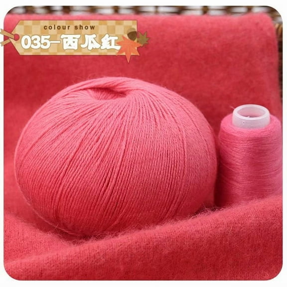 Nvzi Soft Yarn, 50g per Roll, 1 Roll, , Ideal for Knitting & Crocheting Scarves, Hats, Coats, Bags - Ultra-Soft Yarn for DIY Crafts with Luxurious Feel,light red