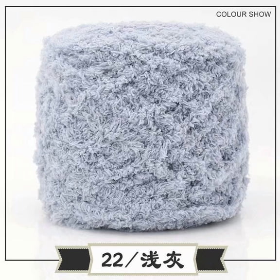 Nvzi Soft Yarn for Crocheting, Blended Yarn, Ultra-Soft Texture, Ideal for Baby Items, Scarves, Crafts, Perfect for Crochet Enthusiasts and DIY Projects,light grey