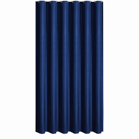 Nvzi Solid Color Shower Curtain, Minimalist Hotel Style Water Repellent Bath Curtain Liner, Plain Solid Waterproof Partition Curtain for Bathtub Shower Stall Bathroom Decor, 180*200cm, 1 Piece,Blue
