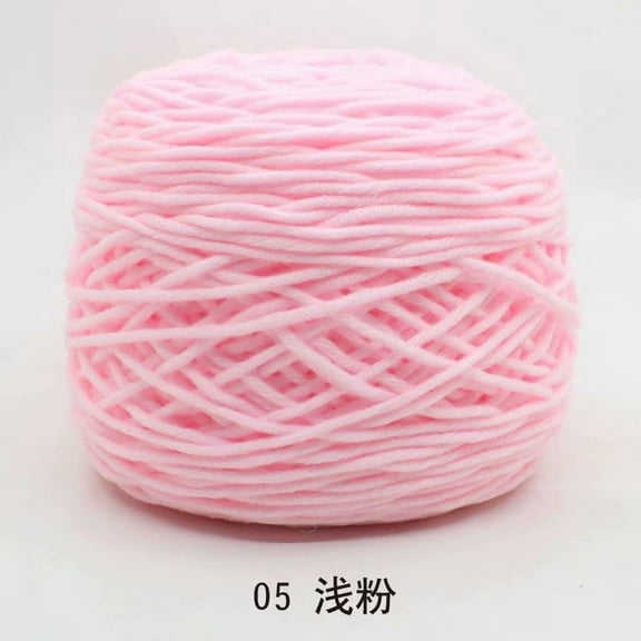 Nvzi Specialized Milk Cotton Thread for Tufting Gun, 8 Ply Acrylic Yarn - Yarn Crochet, Milk Cotton Yarn for Carpets, Blankets & Crafts - 100% Acrylic, Fade-Resistant,soft.light pink